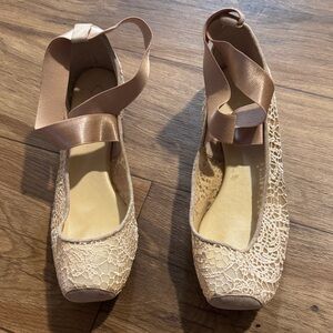 Elegant Lace-Up Tan Women's Shoes